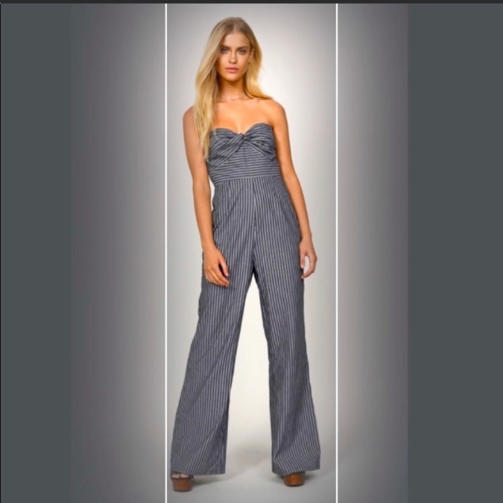 Tobi strapless jump suit.